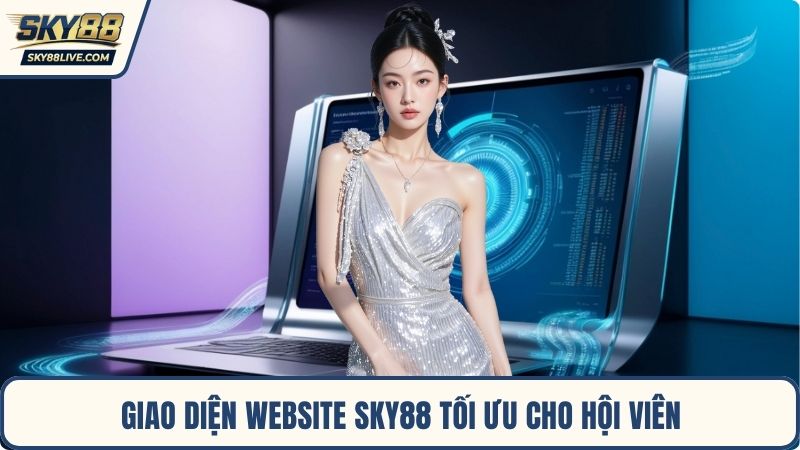 Giao diện website Sky88 tối ưu cho hội viên